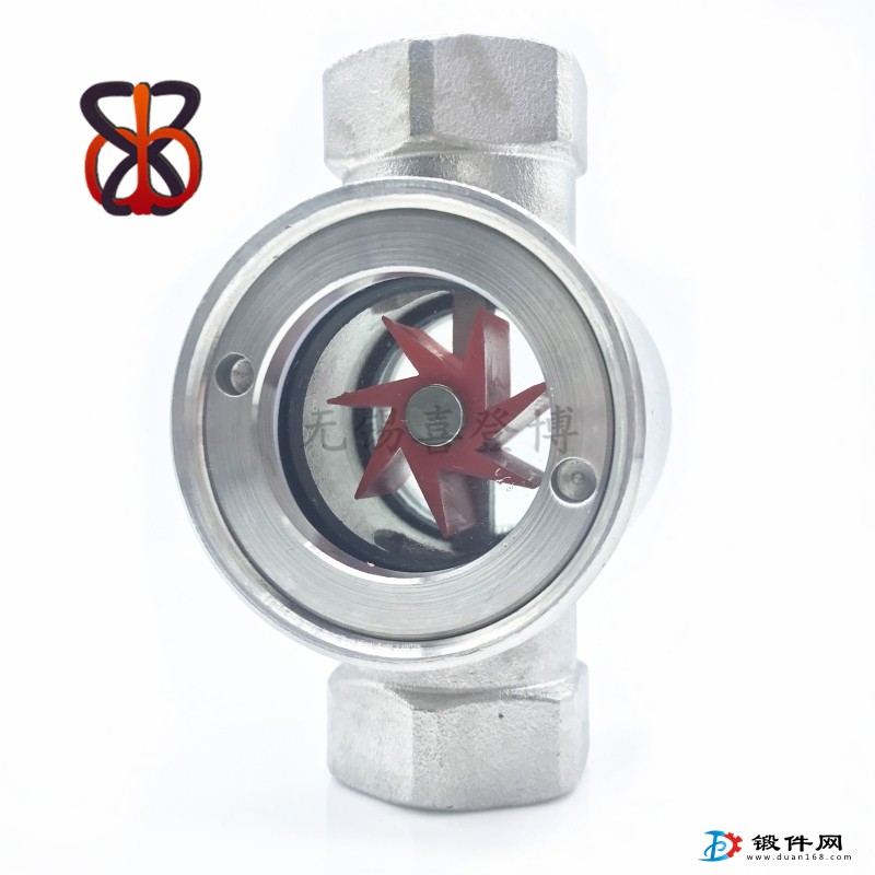 【廠家直銷】304不銹鋼直通葉輪流量指示器，可視觀察鏡